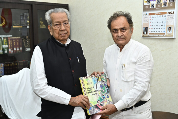 Author Mishra paid courtesy visit to Governor Harichandan