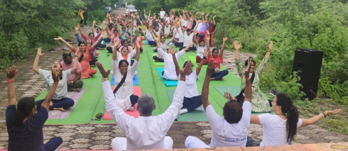 news Chhattisgarh: 44th free regular yoga practice center inaugurated in Saddu