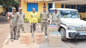 CG News : Action of Narayanpur police on illegal transportation of liquor