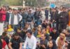 गोगामेड़ी हत्याकांड को लेकर भोपाल में करणी सेना के कार्यकर्ताओं का हंगामा