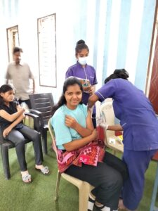 पुरानी बस्ती महिला मंडल की तरफ से cancer vaccination शिविर लगाया गया