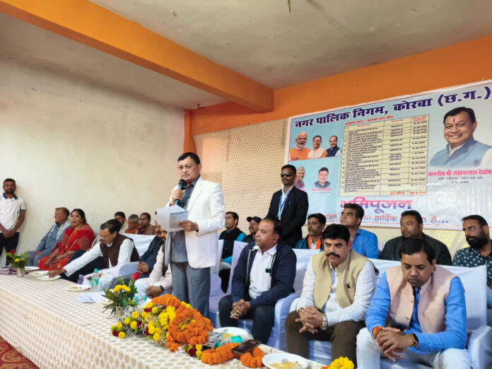 उद्योग मंत्री का धुआंधार भूमिपूजन, बालको और दर्री जोन के 10 वार्डों को दी 2 करोड़ 5 लाख के कार्यों की दी सौगात