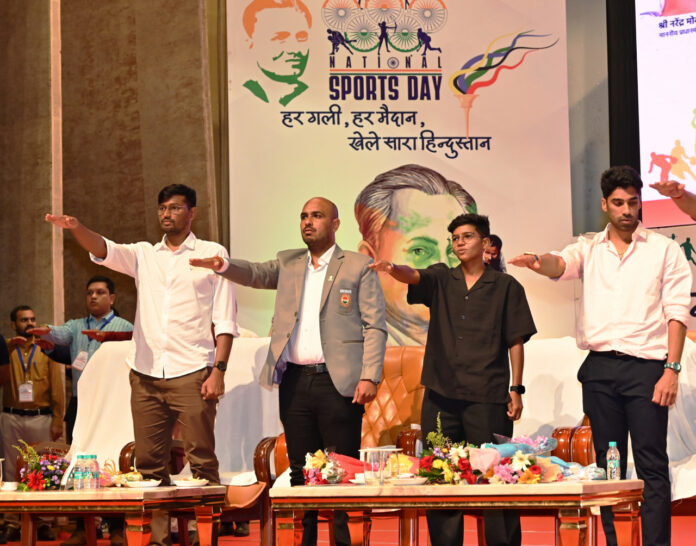 राष्ट्रीय खेल दिवस पर खिलाड़ियों के लिए विभिन्न सत्रों का आयोजन