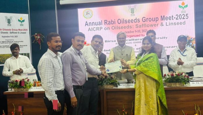 अलसी परियोजना को मिला सर्वश्रेष्ठ पुरस्कार