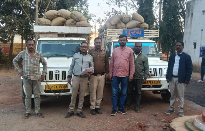 किसान की आड़ में अवैध धान व्यापार करने वाले को प्रशासन ने रंगे हाथों पकड़ा