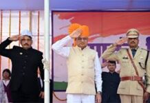 छत्तीसगढ़ : केबिनेट मंत्री देवांगन ने कवर्धा में किया ध्वजारोहण छत्तीसगढ़ : केबिनेट मंत्री देवांगन ने कवर्धा में किया ध्वजारोहण