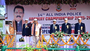 abdul rajjak चौदहवीं अखिल भारतीय पुलिस तीरंदाजी प्रतियोगिता का उपमुख्यमंत्री विजय शर्मा ने किया शुभारंभ