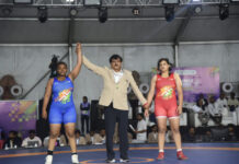 खेलो इंडिया ट्राइबल गेम्स 2026 : कुश्ती स्पर्धा के तीसरे दिन भी जारी रहा मुकाबले का रोमांच खेलो इंडिया ट्राइबल गेम्स 2026 : कुश्ती स्पर्धा के तीसरे दिन भी जारी रहा मुकाबले का रोमांच