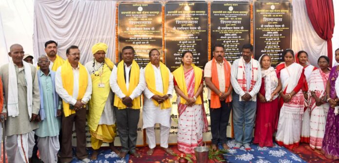 मंत्री नेताम ने डिंडो में 1154.45 लाख रुपये के विभिन्न विकास कार्यों का किया भूमिपूजन एवं शिलान्यास