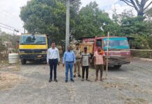 रेत के अवैध परिवहन मामले में दो टिपर जब्त रेत के अवैध परिवहन मामले में दो टिपर जब्त