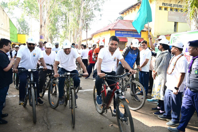अंतर्राष्ट्रीय योग दिवस पर गौरेला पेंड्रा मरवाही जिले में साइकिल रैली का आयोजन