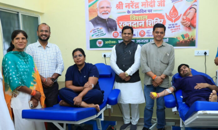 सेवा संकल्प अभियान के तहत गौरेला में विशेष रक्तदान शिविर