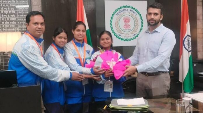 रायगढ़ की बेटियों ने अंतरराष्ट्रीय खेल मंच पर बढ़ाया देश का मान : वित्त मंत्री ओ.पी. चौधरी