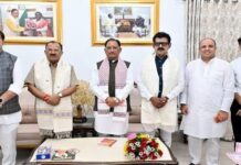 मुख्यमंत्री विष्णु देव साय से राजस्थान विधानसभा अध्यक्ष वासुदेव देवनानी ने की सौजन्य भेंट मुख्यमंत्री विष्णु देव साय से राजस्थान विधानसभा अध्यक्ष वासुदेव देवनानी ने की सौजन्य भेंट