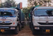 अवैध रेत परिवहन पर सख्त कार्रवाई, बेमेतरा में 6 हाइवा वाहन जब्त अवैध रेत परिवहन पर सख्त कार्रवाई, बेमेतरा में 6 हाइवा वाहन जब्त